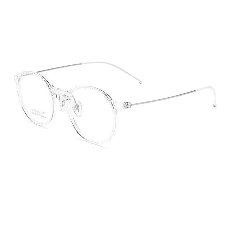 Unisex Round Full Rim Titanium Prescription Glasses 5825M — view 2 | Rx Spectacle