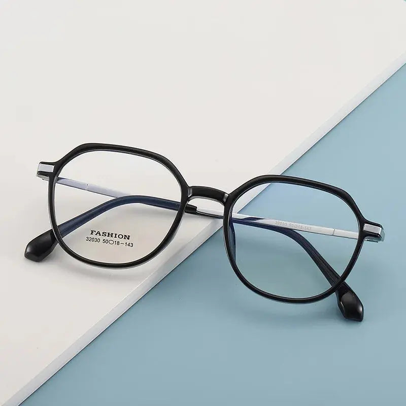 Unisex Polygon Full Rim TR90 Flat Top Prescription Glasses Z32030 — view 5 | Rx Spectacle