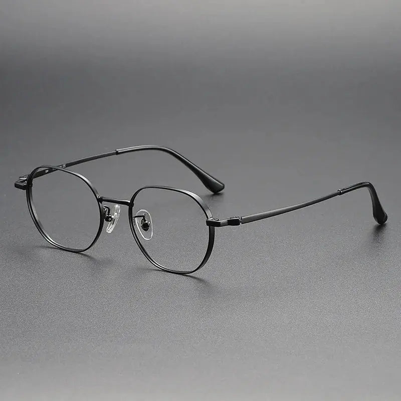 Women's Polygon Full Rim Titanium Prescription Glasses 124208 — view 3 | Rx Spectacle