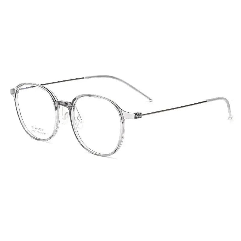 Women's Square Full Rim Titanium Prescription Glasses 75821 — view 6 | Rx Spectacle