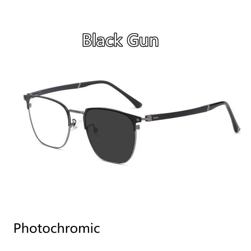 Unisex Square Full Rim Titanium Reading Glasses 6120 — view 13 | Rx Spectacle