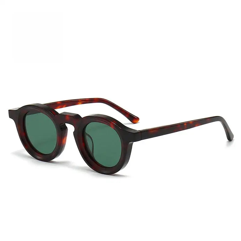 Unisex Round Full Rim Acetate Prescription Glasses 442741 — view 3 | Rx Spectacle
