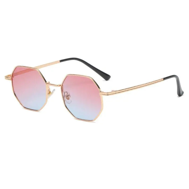Unisex Polygon Full Rim Alloy Prescription Glasses Db59 — view 4 | Rx Spectacle