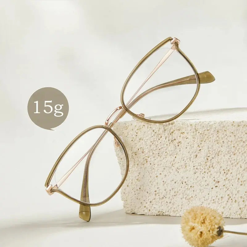 Women's Cat Eye Full Rim TR90 Prescription Glasses Y2293 — view 3 | Rx Spectacle