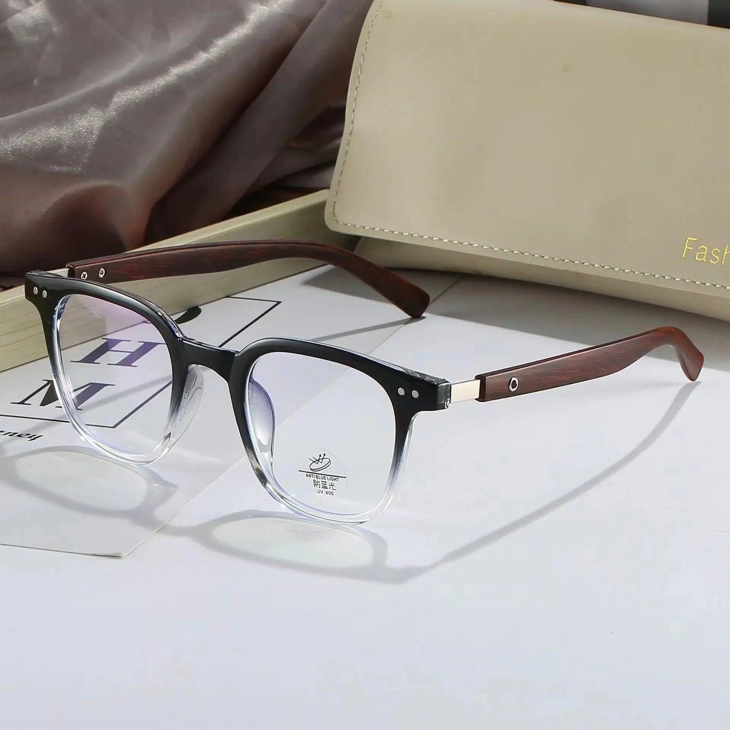 Unisex Oval Full Rim TR90 Oversized Prescription Glasses 83026 — view 5 | Rx Spectacle