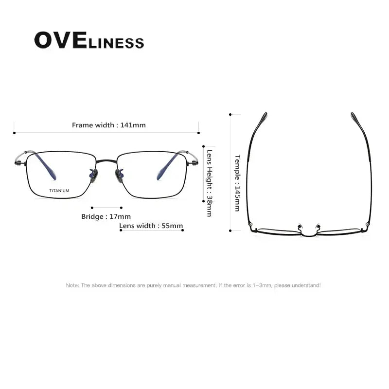 Unisex Polygon Full Rim Titanium Prescription Glasses 380916 — view 2 | Rx Spectacle