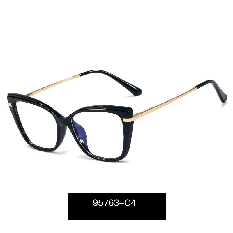Women's Cat Eye Full Rim TR90 Prescription Glasses 95763 — view 6 | Rx Spectacle