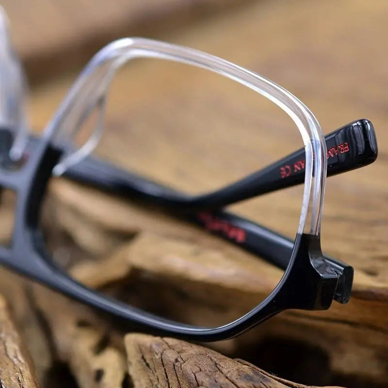 Unisex Square Full Rim Acetate Double Bridge Prescription Glasses Ft8896 — view 12 | Rx Spectacle