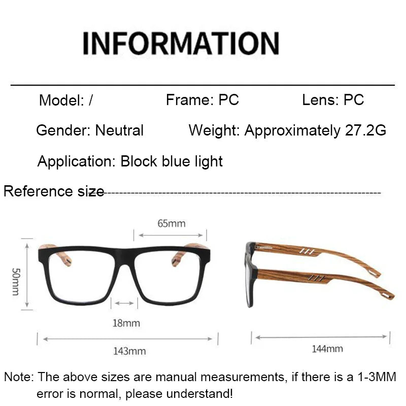 Unisex Square Full Rim Acetate Prescription Glasses 100850 — view 2 | Rx Spectacle