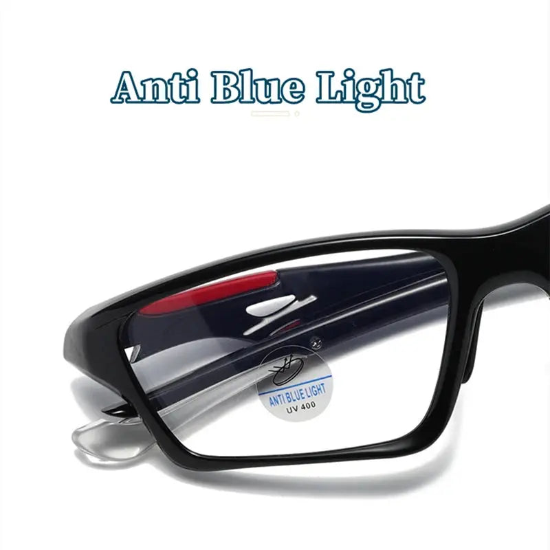 Unisex Rectangular Full Rim TR90 Sports Glasses 81278 — view 2 | Rx Spectacle