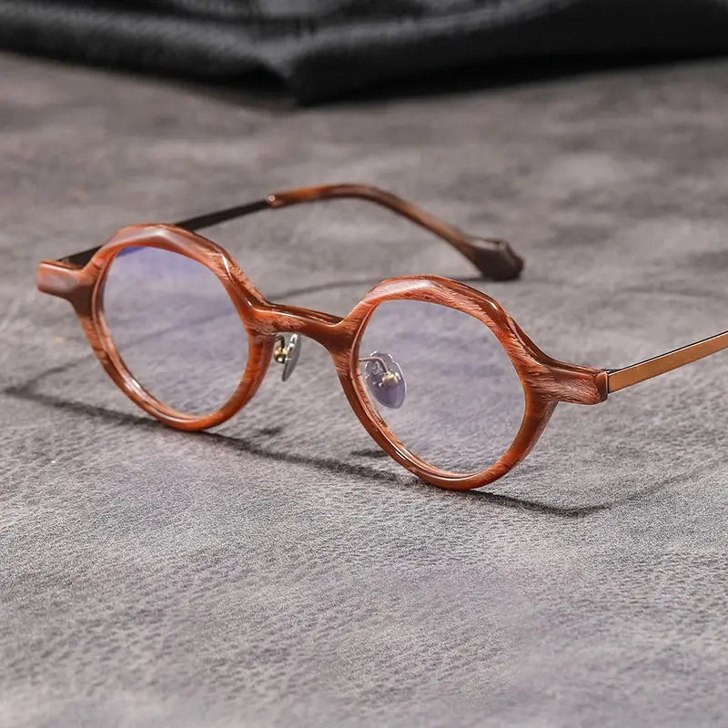 Unisex Round Full Rim Titanium Prescription Glasses 326071 — view 1 | Rx Spectacle