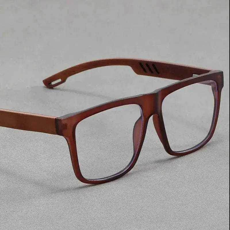 Unisex Square Full Rim Titanium Prescription Glasses Z1008 — view 2 | Rx Spectacle