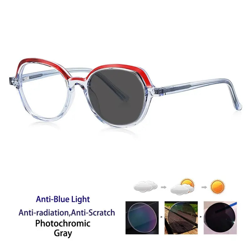 Women's Oval Full Rim TR90 Reading Glasses 242051 — view 3 | Rx Spectacle