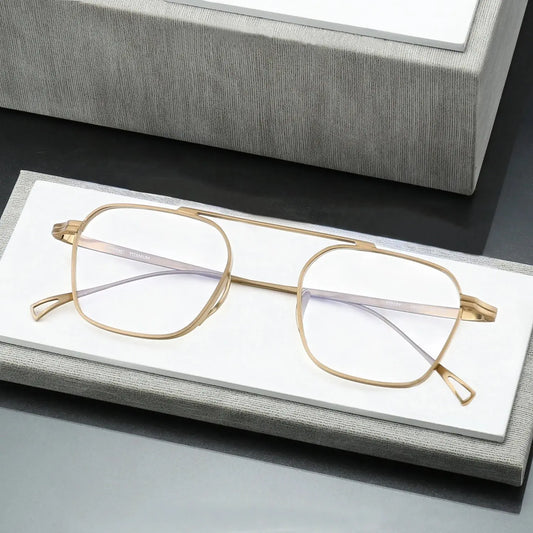 Women's Browline Full Rim Titanium Prescription Glasses 639501 — view 1 | Rx Spectacle