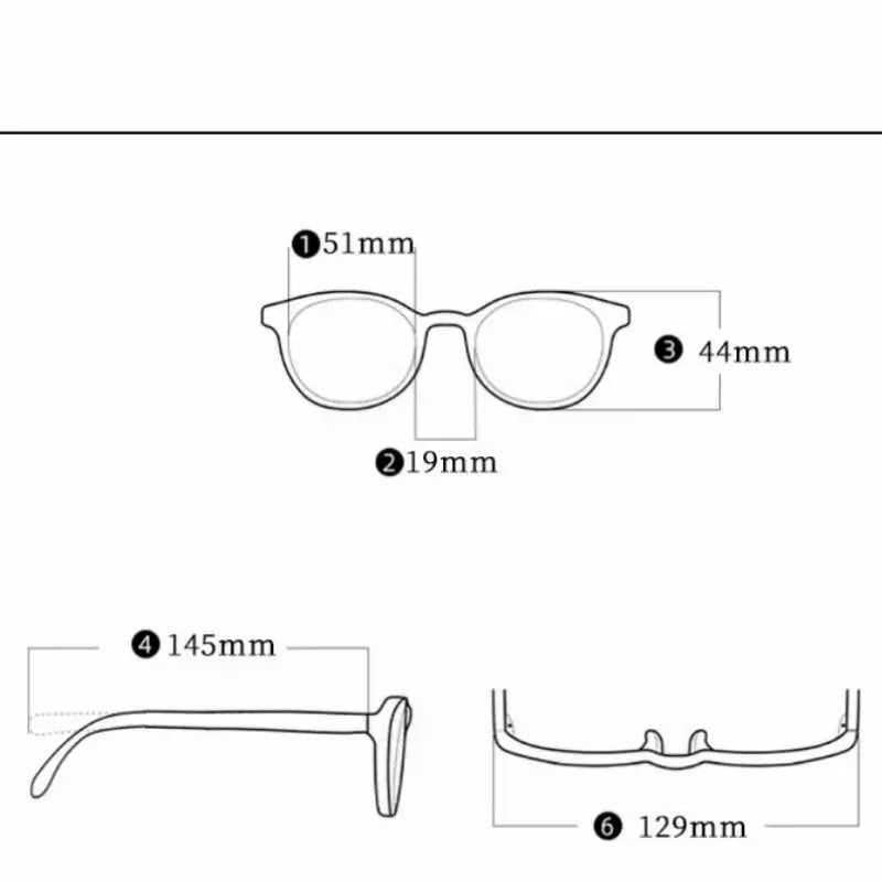 Women's Polygon Full Rim Titanium Screwless Prescription Glasses 70166 — view 2 | Rx Spectacle