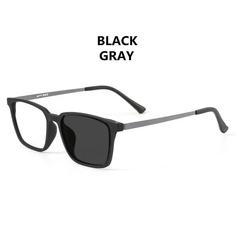 Unisex Square Full Rim Titanium Reading Glasses 98221 — view 10 | Rx Spectacle