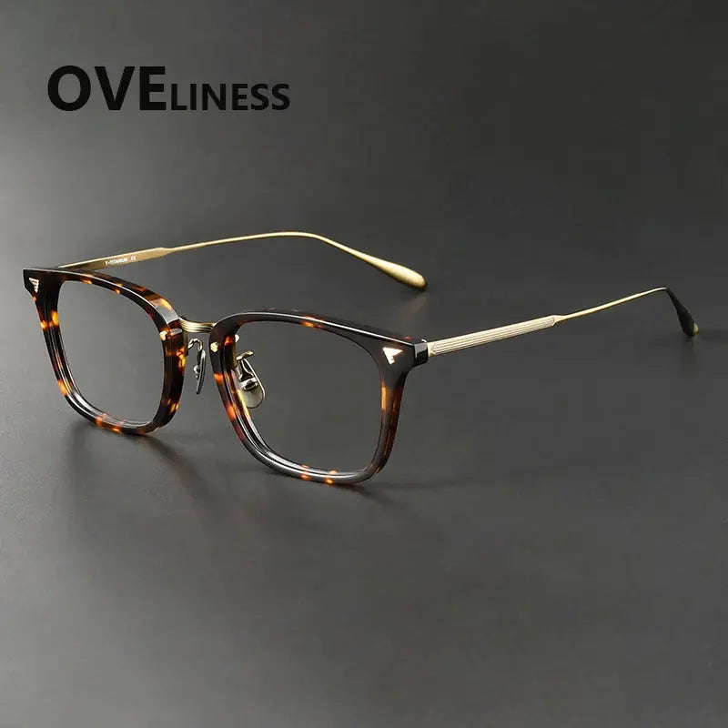 Women's Square Full Rim Titanium Prescription Glasses 369559 — view 6 | Rx Spectacle