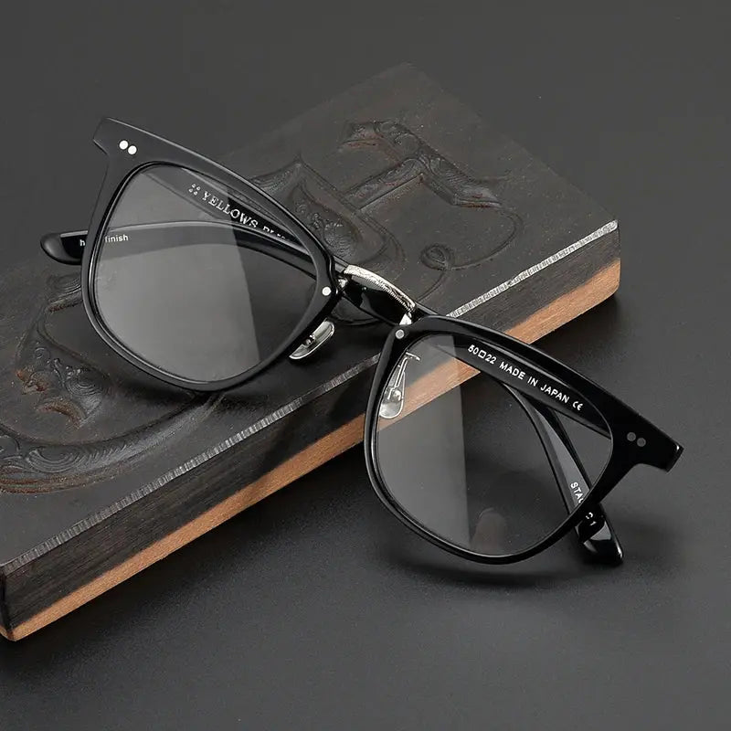 Unisex Square Full Rim Acetate Prescription Glasses C432 — view 4 | Rx Spectacle