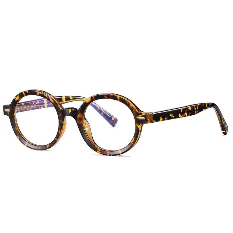 Unisex Round Full Rim Titanium Prescription Glasses 2092 — view 2 | Rx Spectacle