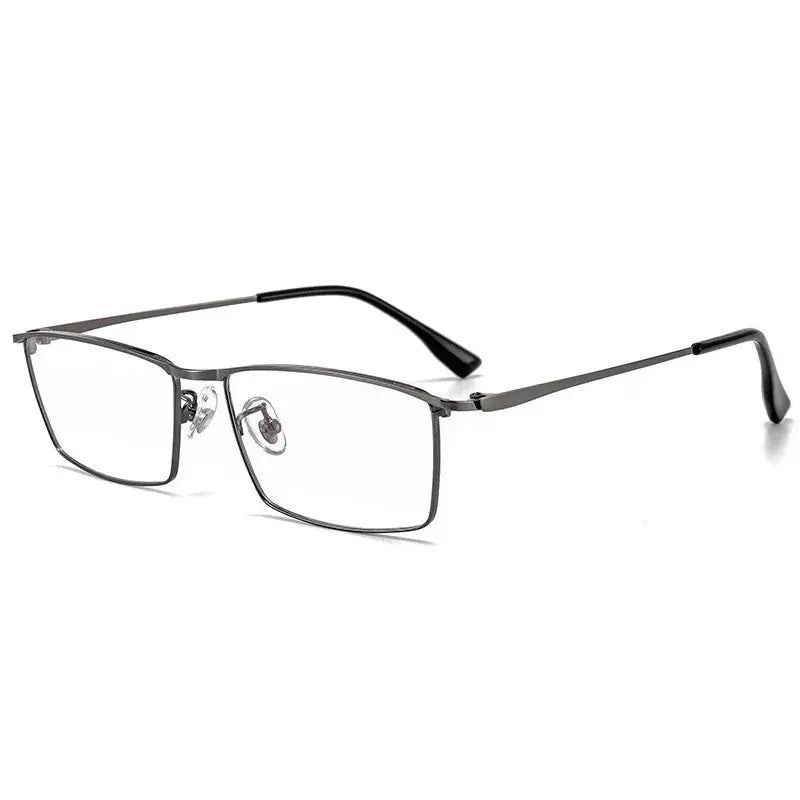 Women's Square Full Rim Titanium Prescription Glasses 85517 — view 1 | Rx Spectacle