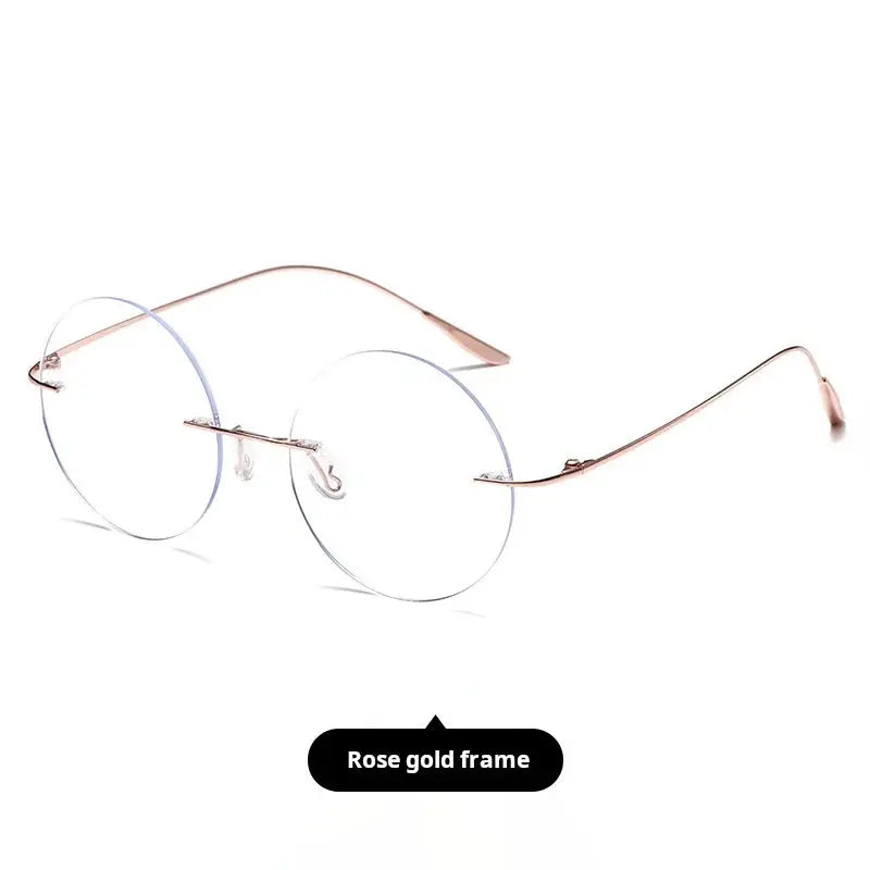Women's Round Rimless Prescription Glasses 720176 — view 6 | Rx Spectacle