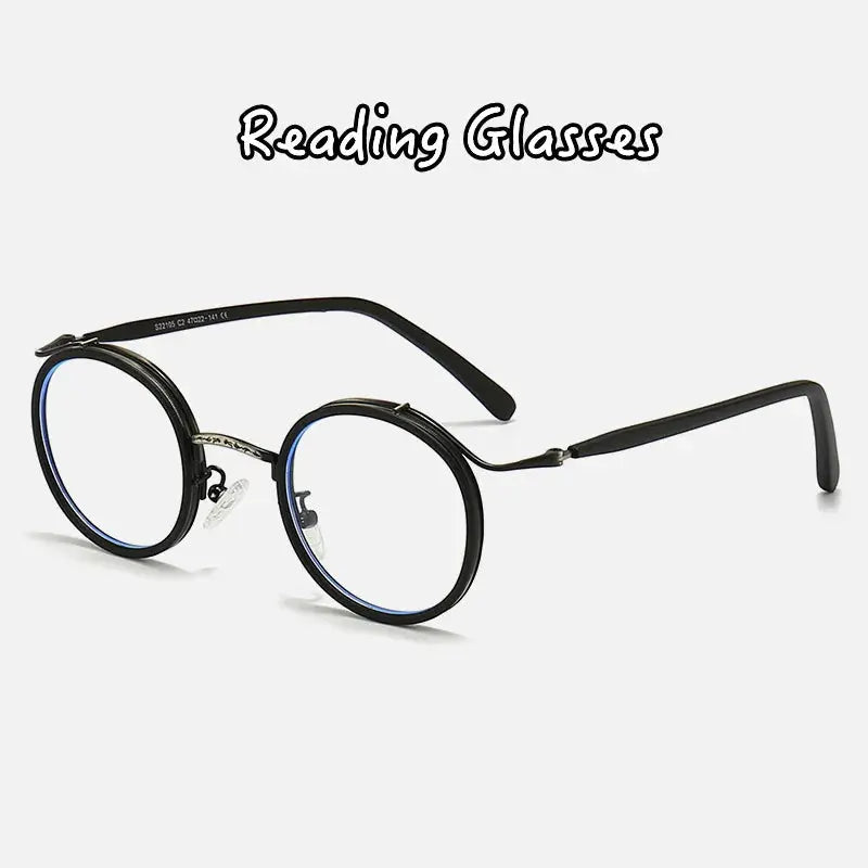 Unisex Round Full Rim Acetate Reading Glasses 22105 — view 2 | Rx Spectacle