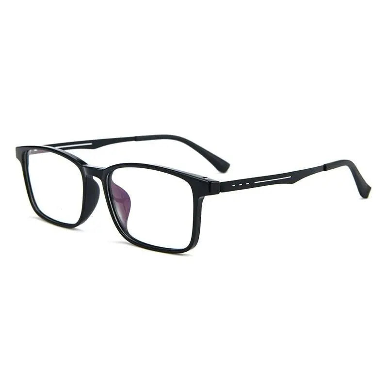Unisex Square Full Rim Titanium Prescription Glasses A1002 — view 3 | Rx Spectacle