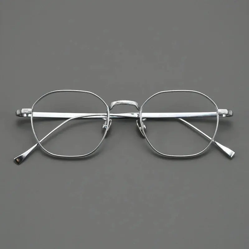 Women's Polygon Full Rim Titanium Prescription Glasses 320867 — view 3 | Rx Spectacle