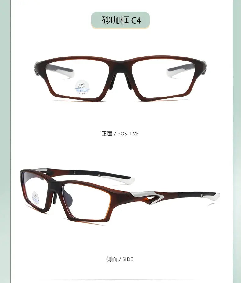Men's Rectangular Full Rim Plastic Prescription Glasses 81278 — view 10 | Rx Spectacle