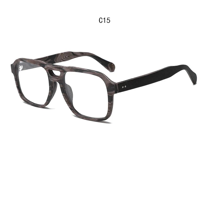 Unisex Square Full Rim Acetate Prescription Glasses 818700 — view 4 | Rx Spectacle