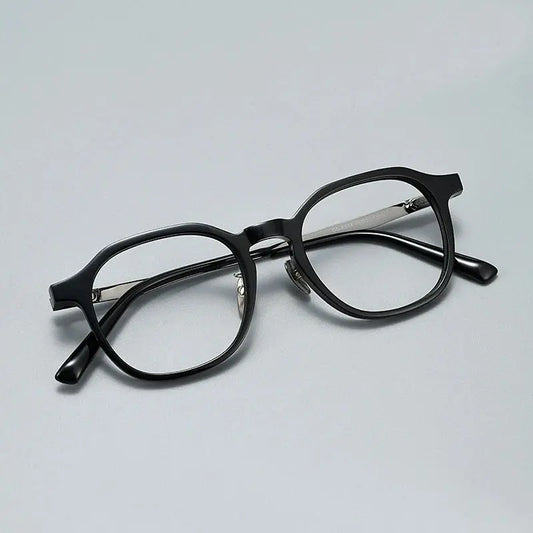 Unisex Square Full Rim Titanium Prescription Glasses 396574 — view 1 | Rx Spectacle