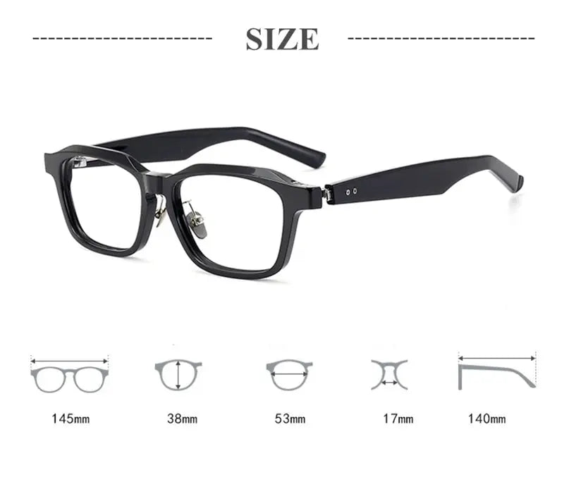 Unisex Square Full Rim Titanium Prescription Glasses 369003 — view 2 | Rx Spectacle