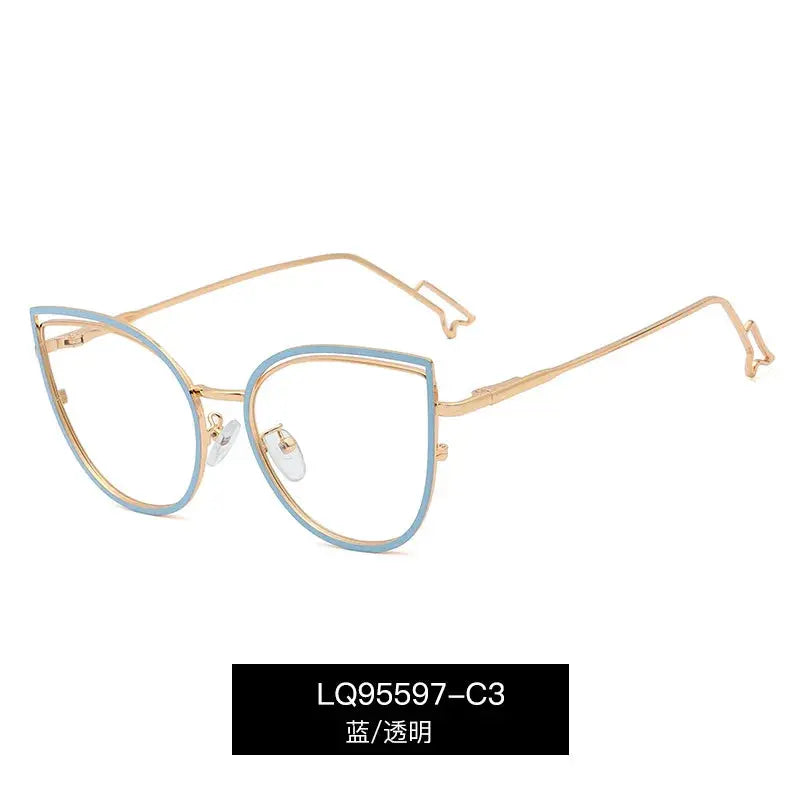Women's Cat Eye Full Rim TR90 Prescription Glasses 95597 — view 6 | Rx Spectacle