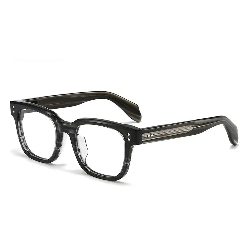 Unisex Square Full Rim Acetate Prescription Glasses 91477 — view 7 | Rx Spectacle