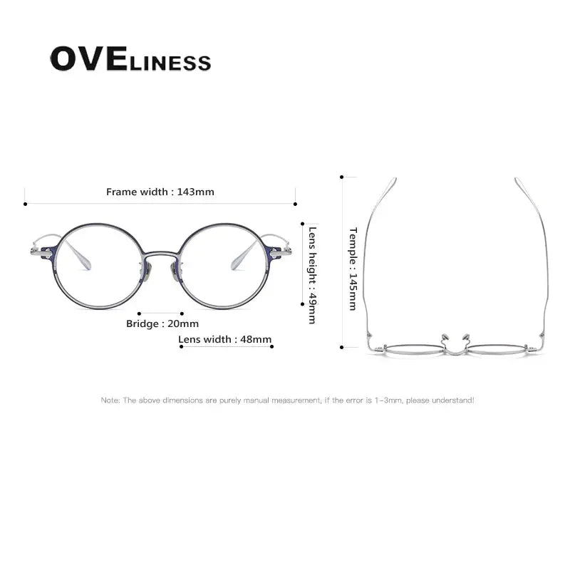 Unisex Round Full Rim Titanium Prescription Glasses 4920 — view 5 | Rx Spectacle