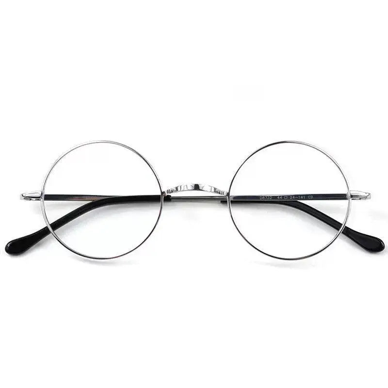 Unisex Round Full Rim Titanium Prescription Glasses — view 5 | Rx Spectacle
