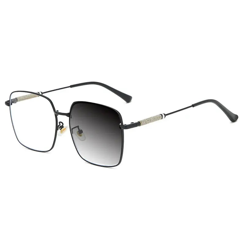 Men's Square Full Rim Alloy Reading Glasses 8960 — view 8 | Rx Spectacle
