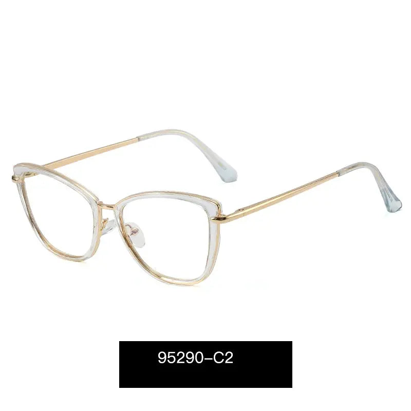 Women's Cat Eye Full Rim TR90 Prescription Glasses 95290 — view 7 | Rx Spectacle