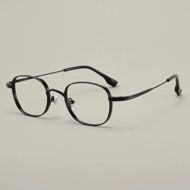 Unisex Oval Full Rim Titanium Prescription Glasses 310520 — view 6 | Rx Spectacle