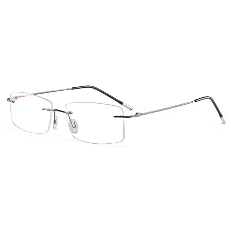 Women's Square Rimless Prescription Glasses 491002 — view 5 | Rx Spectacle