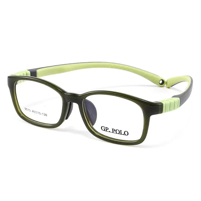Unisex Square Full Rim TR90 Prescription Glasses Y9015 — view 11 | Rx Spectacle