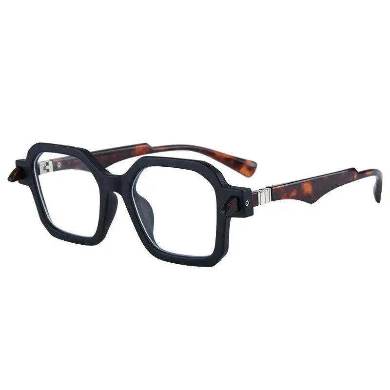 Unisex Square Full Rim Acetate Oversized Reading Glasses 5571 — view 9 | Rx Spectacle