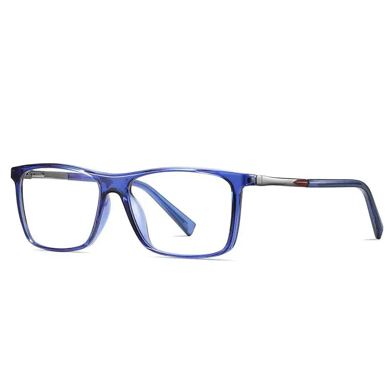 Unisex Square Full Rim Titanium Prescription Glasses 362085 — view 5 | Rx Spectacle