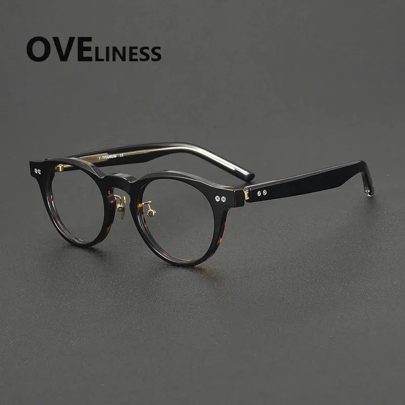 Unisex Oval Full Rim Acetate Prescription Glasses 322160 — view 5 | Rx Spectacle