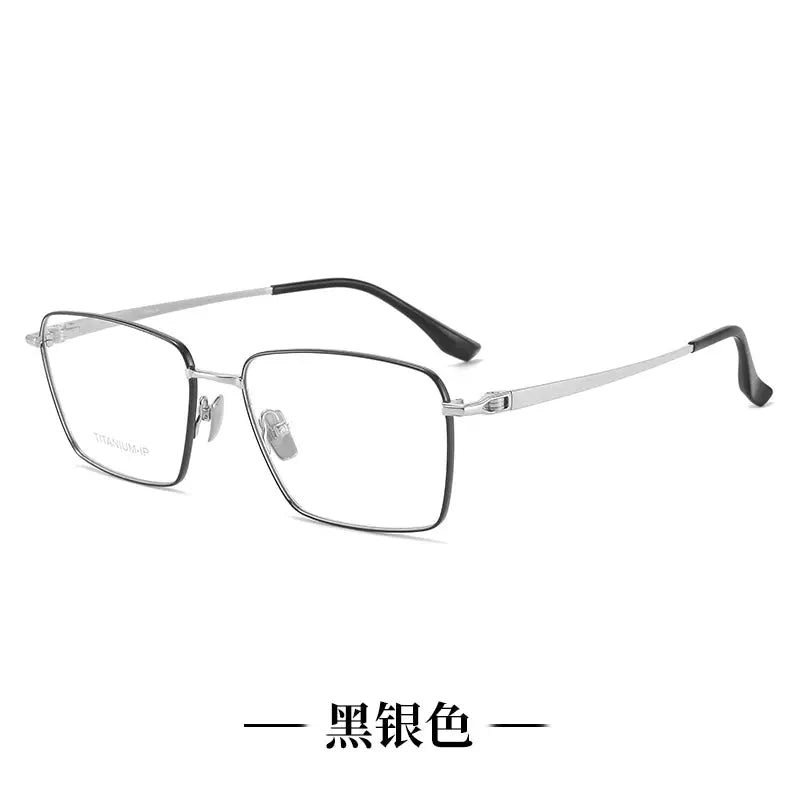 Unisex Polygon Full Rim Titanium Prescription Glasses 81314 — view 5 | Rx Spectacle
