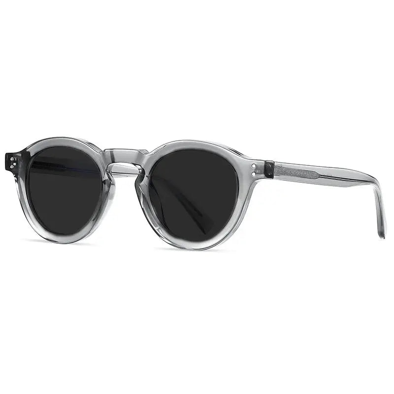 Unisex Round Full Rim Acetate Prescription Glasses Xk2090 — view 9 | Rx Spectacle