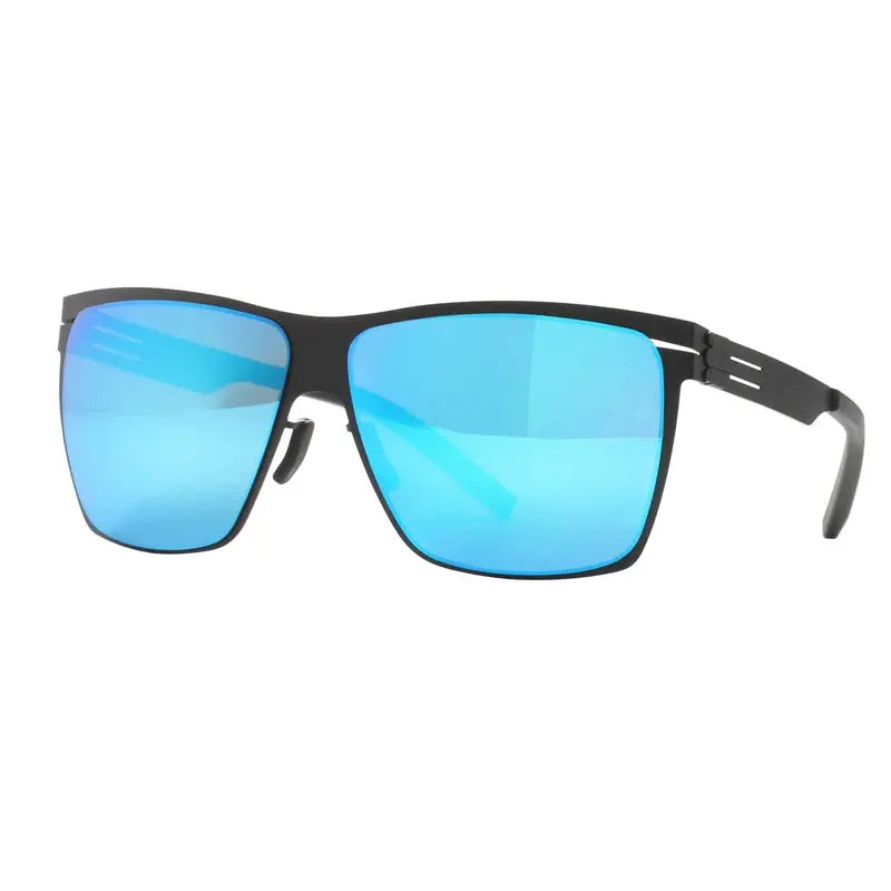 Men's Square Full Rim Stainless Steel Prescription Glasses 521461 — view 5 | Rx Spectacle