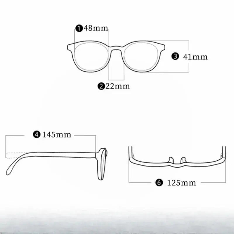 Women's Round Full Rim Titanium Screwless Prescription Glasses 70165 — view 2 | Rx Spectacle