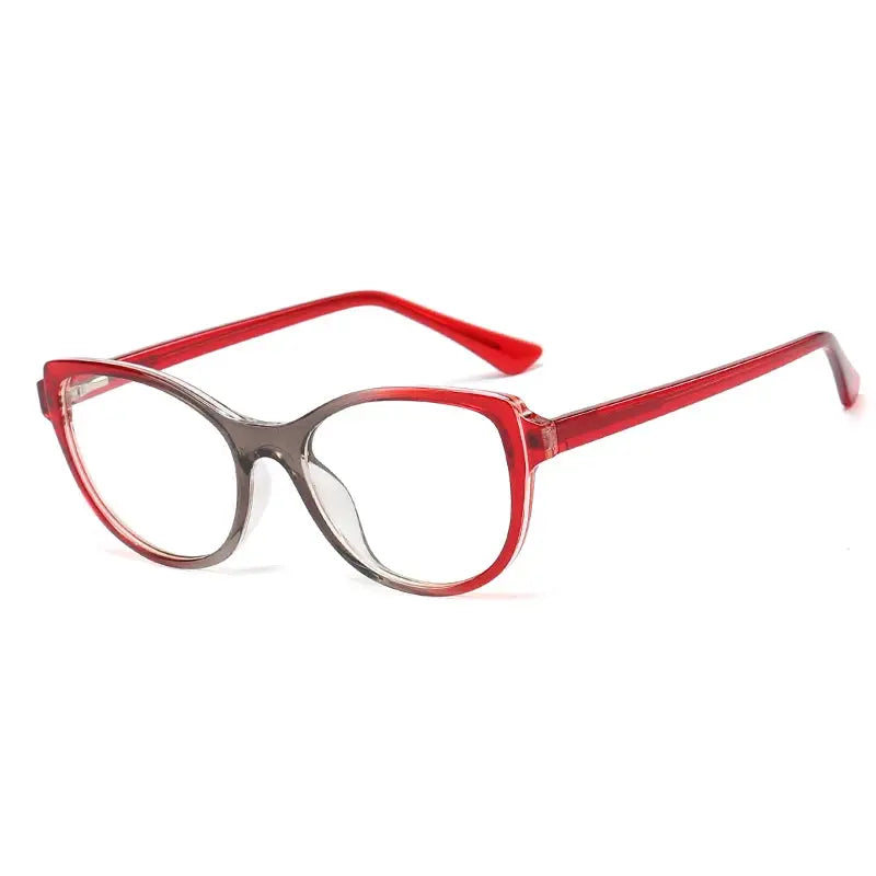 Women's Cat Eye Full Rim TR90 Prescription Glasses 93358 — view 3 | Rx Spectacle