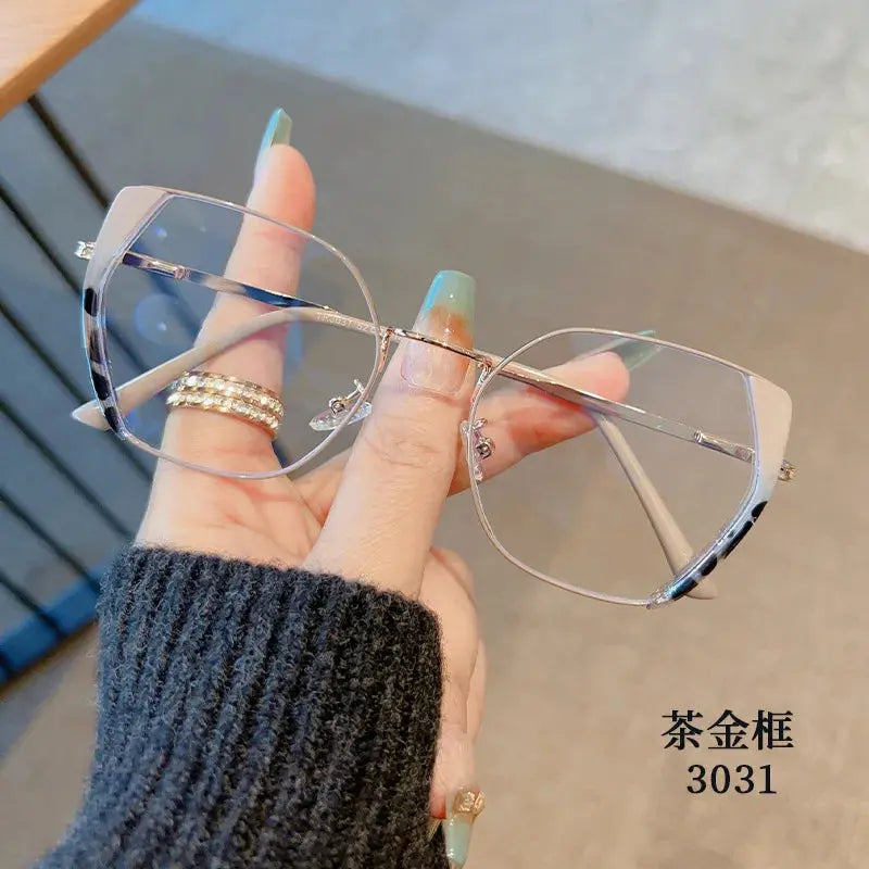 Unisex Cat Eye Full Rim Alloy Prescription Glasses Z3031 — view 3 | Rx Spectacle